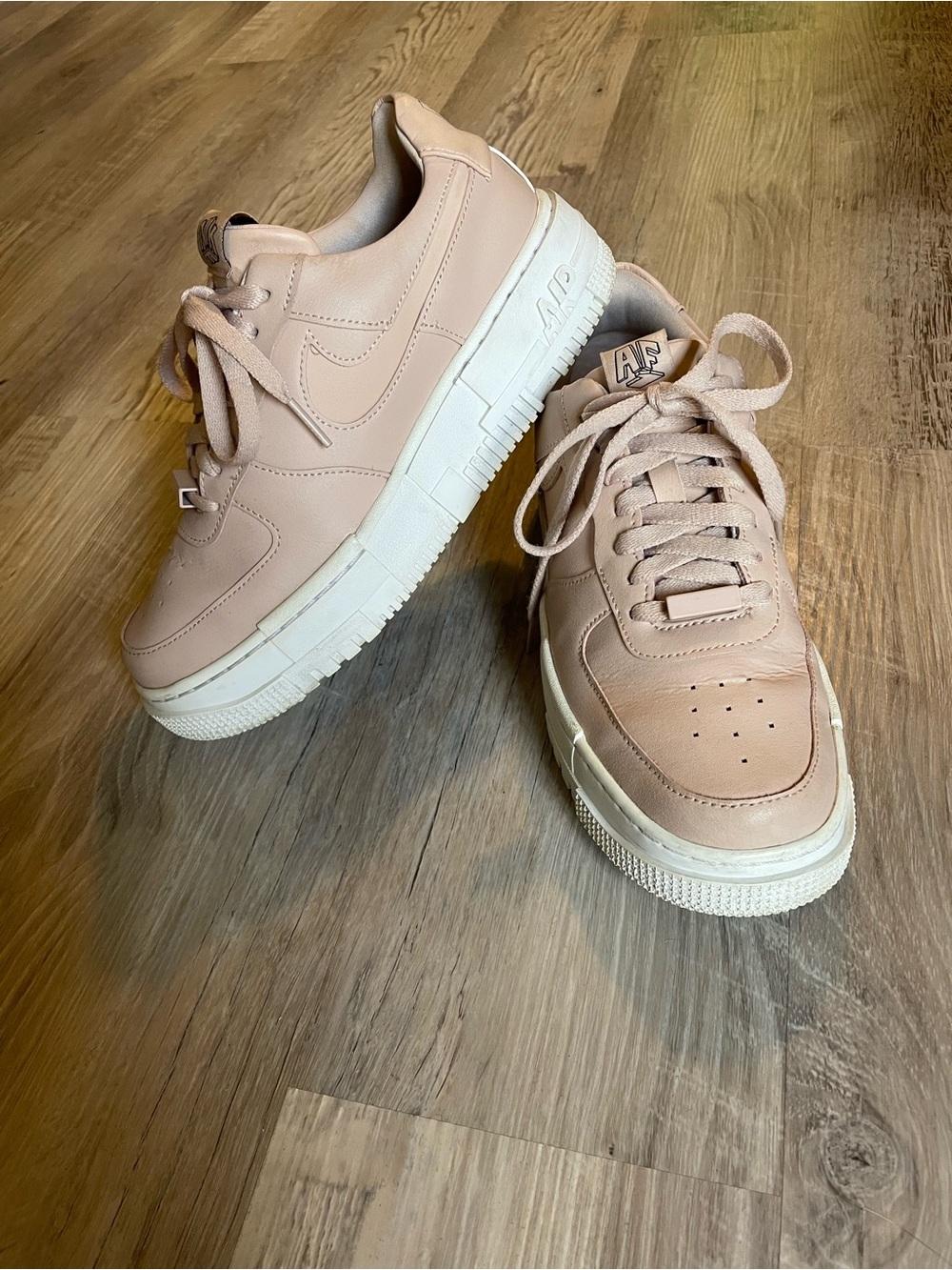 Nike Air Force One Pixel Platform Sneaker Women’s 8 Particle Beige